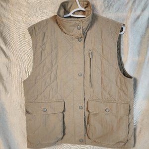 L.L. Bean Women's size Large Thinsulate Vest in Oatmeal Pre-owned good condition